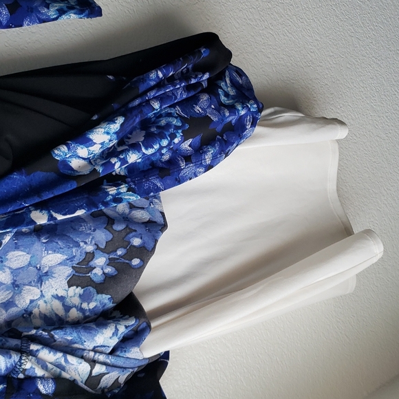 Ralph Lauren Floral Black and Blue Dress - Picture 5 of 5